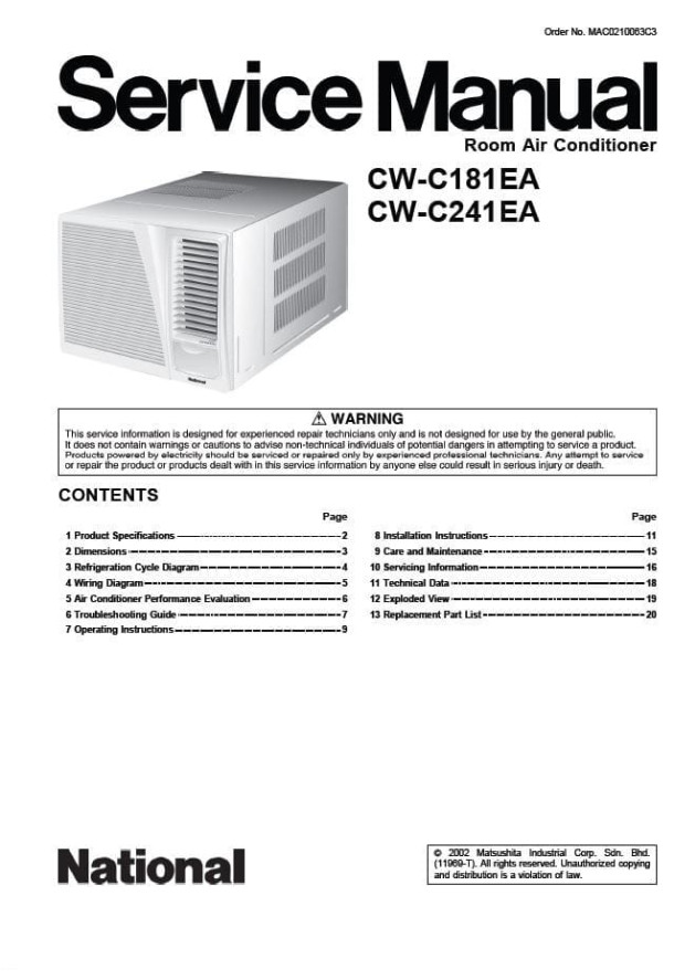 CW-C181EA, CW-C241EA